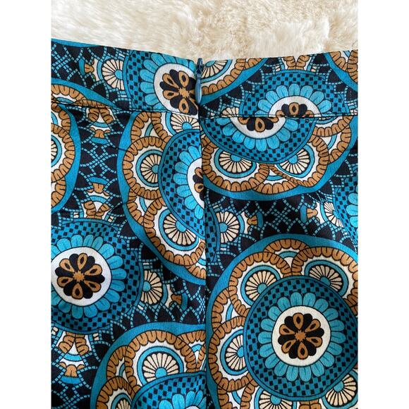 Nasty Gal Collection Retro Hippie 70s Print Wide Leg Flare‎ Pants Sz 6 - Picture 11 of 12